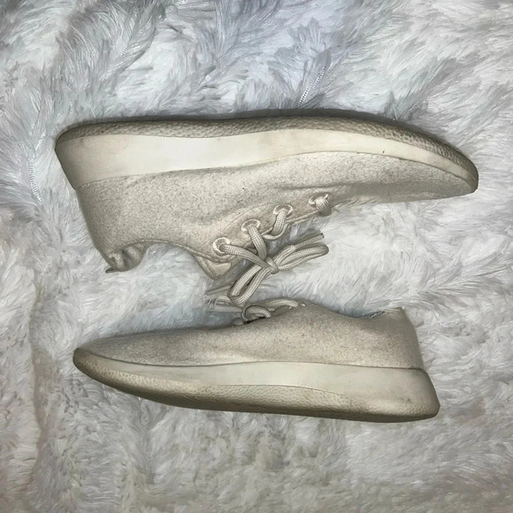 Allbird White Wool Sneakers Size Womens 8 - Picture 2 of 7